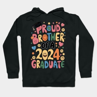 Proud Brother of a 2024 Graduate Senior Class Graduation Shirts for Family Party Hoodie